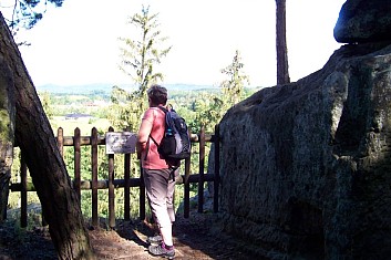 Horní vyhlídka - tady švédové dobyli hrad.