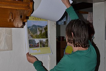Na Skurečené nesmí chybět náš turistický kalendář (IČ)