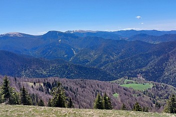 Výhled z vrcholu Lysce 360'