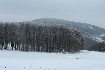 Jelenec s rozhlednou. Tam jsme nedošli. (LH)