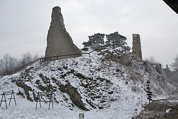 Prohlídku hradu letos raději vynecháme (je příliš kluzko)