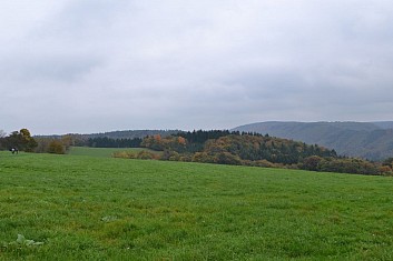 Pod námi leží údolí Oslavy, odkud jsme přišli (IČ)