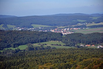 Už je vidět Slavičín, cíl našeho pochodu (IČ)