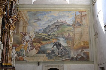 Zázrak sv. Maura (zázračné zachránění sv. Placida sv. Maurem), někdy také označované jako Nebeský Jeruzalém (IČ)