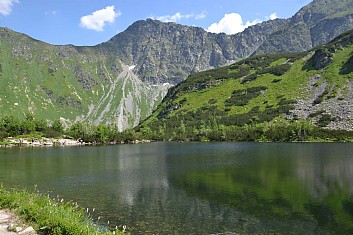 Ostrý Roháč přímo nad prvním plesem (IČ)