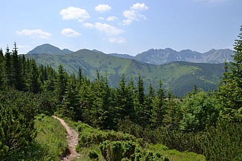 Otdud už je vidět také Volovec, Ostrý Roháč a Plačlivé (IČ)