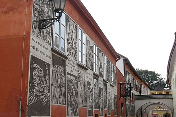 Ulice Josefa Váchala, autora Krvavého románu (VČ)