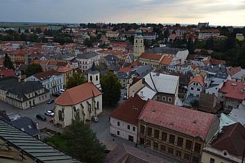 Z kostela je krásný výhled na centrum Litomyšle (IČ)