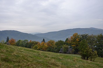 Kontrasty podzimu - pestré barvy a šeď (IČ)