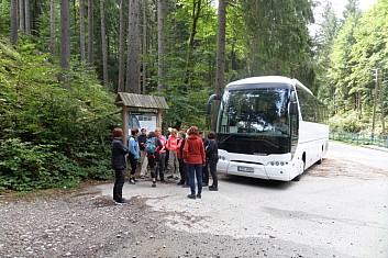 Výsadek v Žielinci na první tůru - rašeliniště Čierne bagno v Polsku
